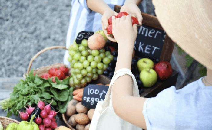 A farmer's market.