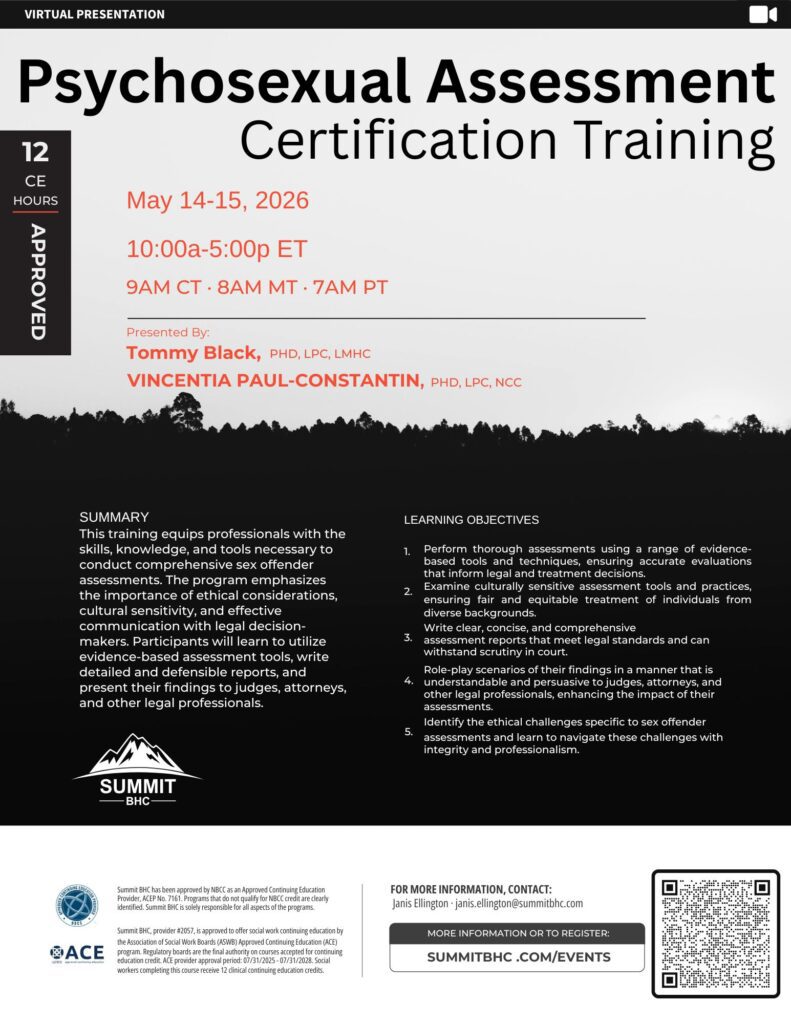 Psychosexual Assessment Training