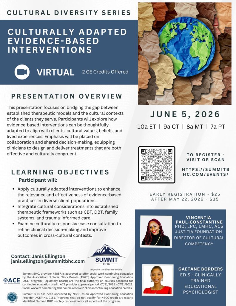 Culturally Adapted Evidence-Based Interventions