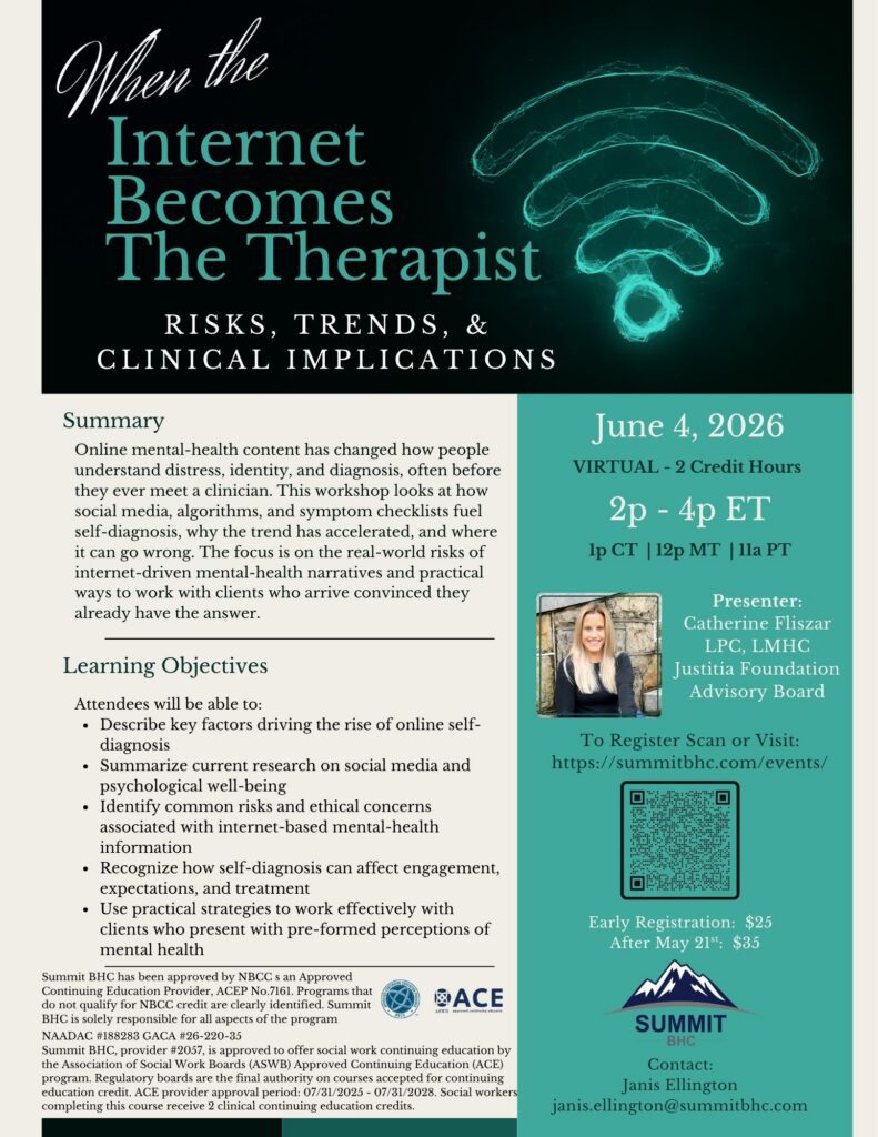 When The Internet Becomes The Therapist: Risks, Trends, & Clinical Implications